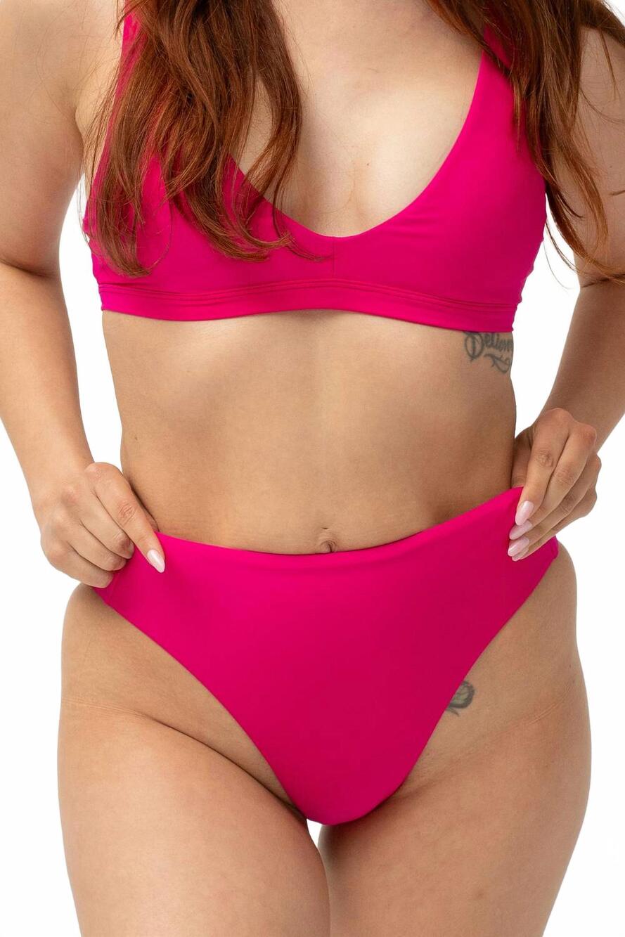 NEW POST SWIM tam bottom in powerful pink
